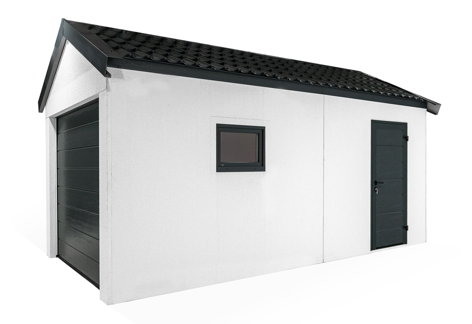 Garáž so sedlovou strechou GARDEON® pre jedno vozidlo