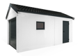 Garáž so sedlovou strechou GARDEON® pre jedno vozidlo