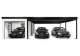 GARDEON® Garáž 3 m x 6 m s dverami Hörmann, oknom a pravým prístreškom