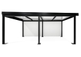 GARDEON® Garáž 3 m x 6 m s dverami Hörmann, oknom a pravým prístreškom
