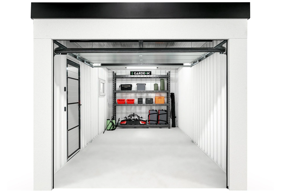 GARDEON® Garáž s dverami Hörmann a oknom