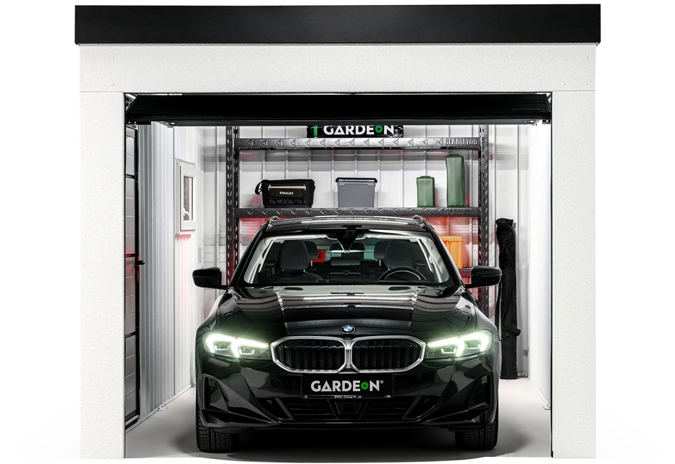 GARDEON® Garáž s dverami Hörmann a oknom