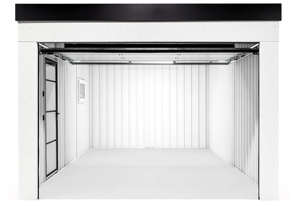 GARDEON® Garáž s dverami Hörmann a oknom