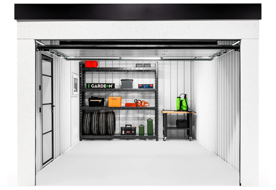 GARDEON® Garáž s dverami Hörmann a oknom