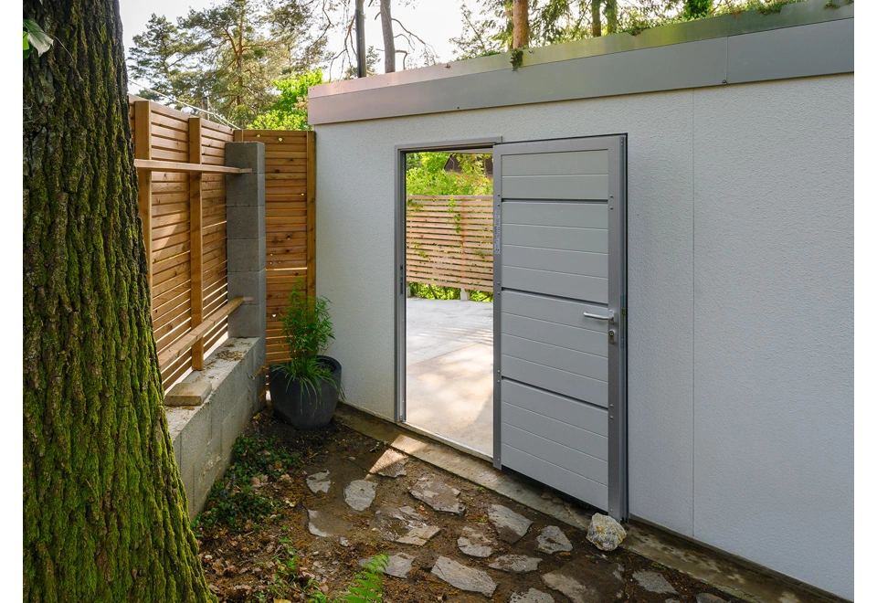 GARDEON® Garáž s dverami Hörmann a oknom