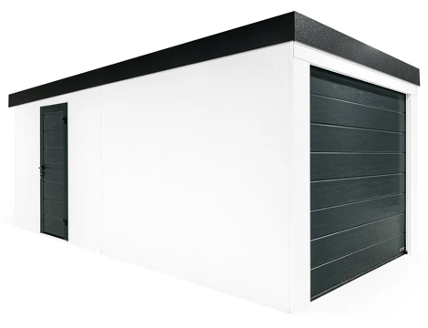 GARDEON® Garáž s dverami Hörmann a oknom