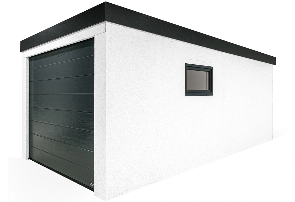 GARDEON® Garáž s dverami Hörmann a oknom