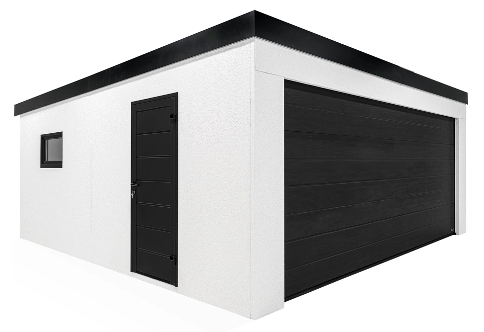 GARDEON® Garáž s dverami Hörmann a oknom