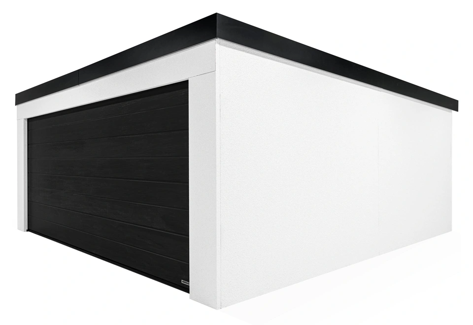 GARDEON® Garáž s dverami Hörmann a oknom