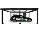 GARDEON® Garáž s dverami Hörmann, oknom a ľavým prístreškom