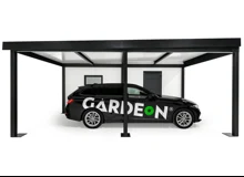 GARDEON® Garáž s dverami Hörmann, oknom a prístreškom
