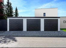 GARDEON® Garáž s tromi  sekcionálnymi garážovými bránami Hörmann