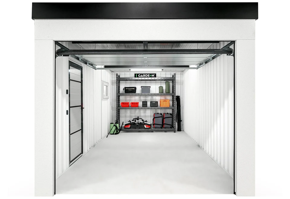 GARDEON® Garáž so sekcionálnou garážovou bránou Hörmann (2500 × 2125 mm)