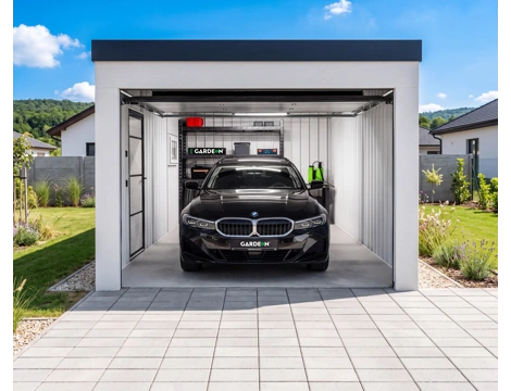 GARDEON® Garáž so sekcionálnou garážovou bránou Hörmann (3000 × 2125 mm)