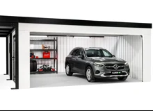 GARDEON® Garáž so sekcionálnou garážovou bránou Hörmann (5000 × 2125 mm) a prístreškom