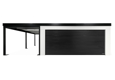 GARDEON® Garáž so sekcionálnou garážovou bránou Hörmann (5000 × 2125 mm) a prístreškom