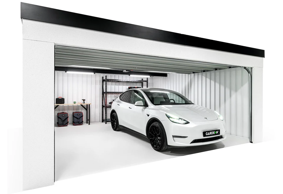 GARDEON® Garáž so sekcionálnou garážovou bránou Hörmann (5000 × 2125 mm)