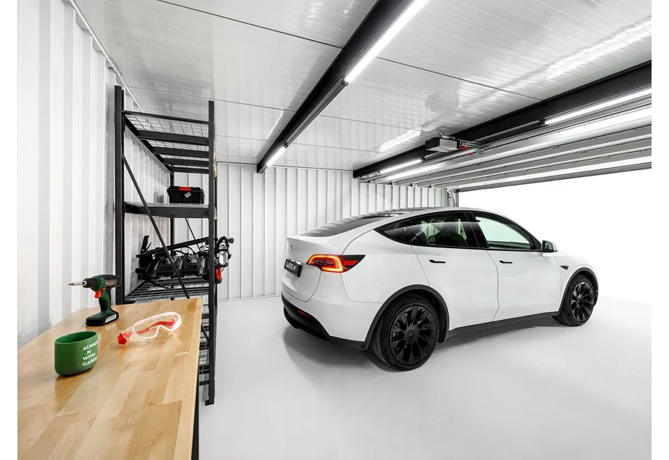 GARDEON® Garáž so sekcionálnou garážovou bránou Hörmann (5000 × 2125 mm)