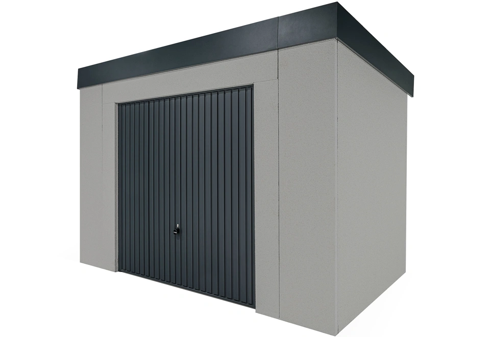 GARDEON® Záhradný domček s bezpečnou garážovou bránou Hörmann