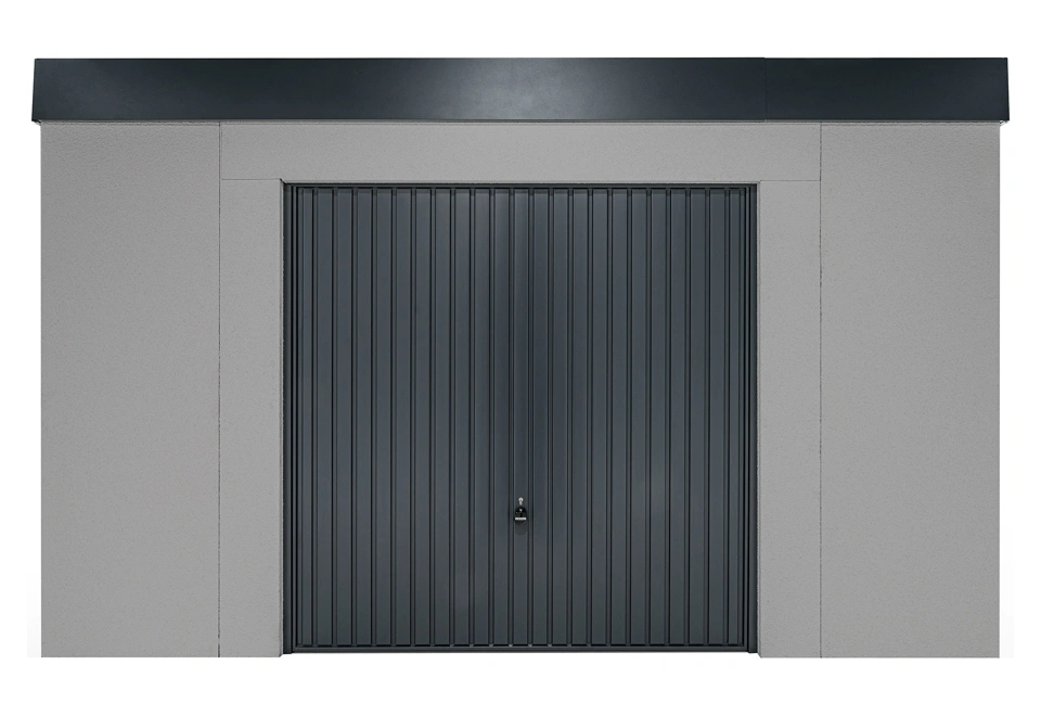 GARDEON® Záhradný domček s bezpečnou garážovou bránou Hörmann