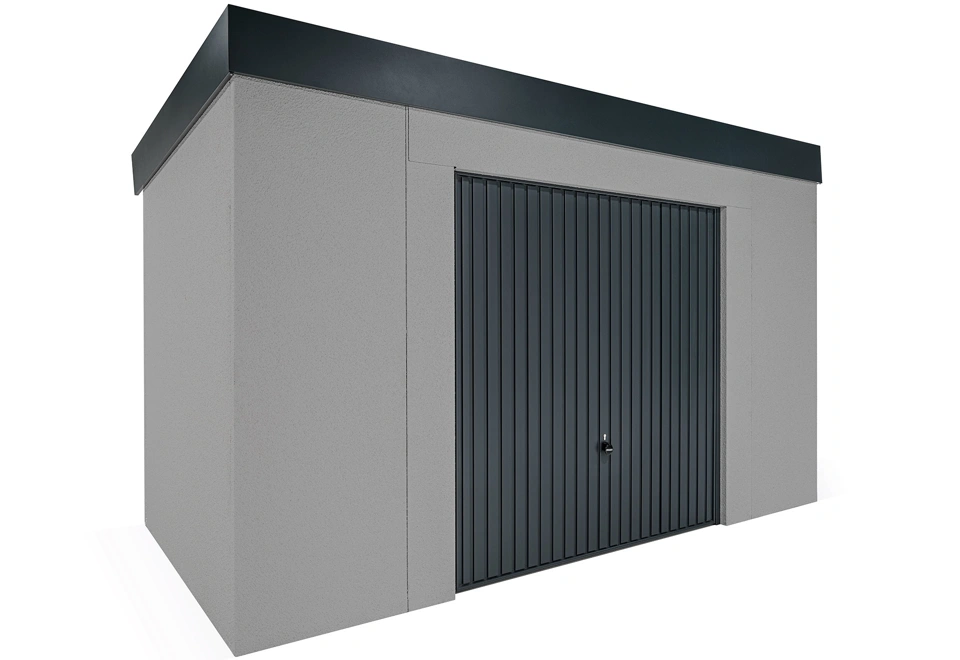 GARDEON® Záhradný domček s bezpečnou garážovou bránou Hörmann