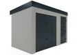 GARDEON® Záhradný domček s dverami a garážovou bránou Hörmann
