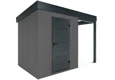 GARDEON® Záhradný domček s dverami a pravým prístreškom