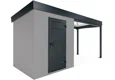 GARDEON® Záhradný domček s dverami a pravým prístreškom