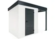 GARDEON® Záhradný domček s dverami a pravým prístreškom