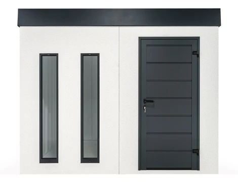 GARDEON® Záhradný domček s dverami Hörmann a dvomi svetlíkmi