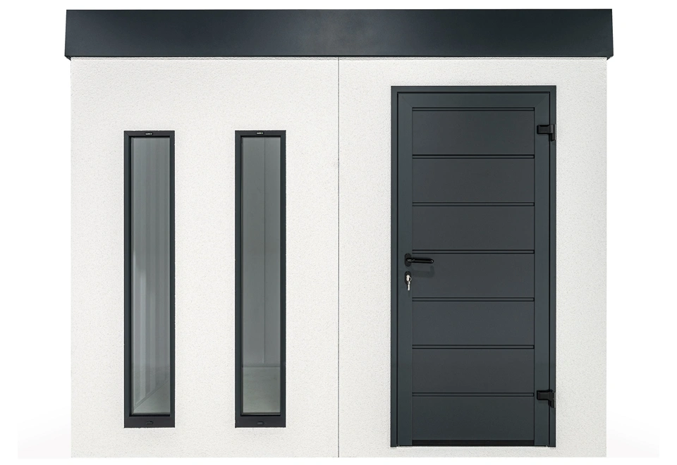 GARDEON® Záhradný domček s dverami Hörmann a dvomi svetlíkmi