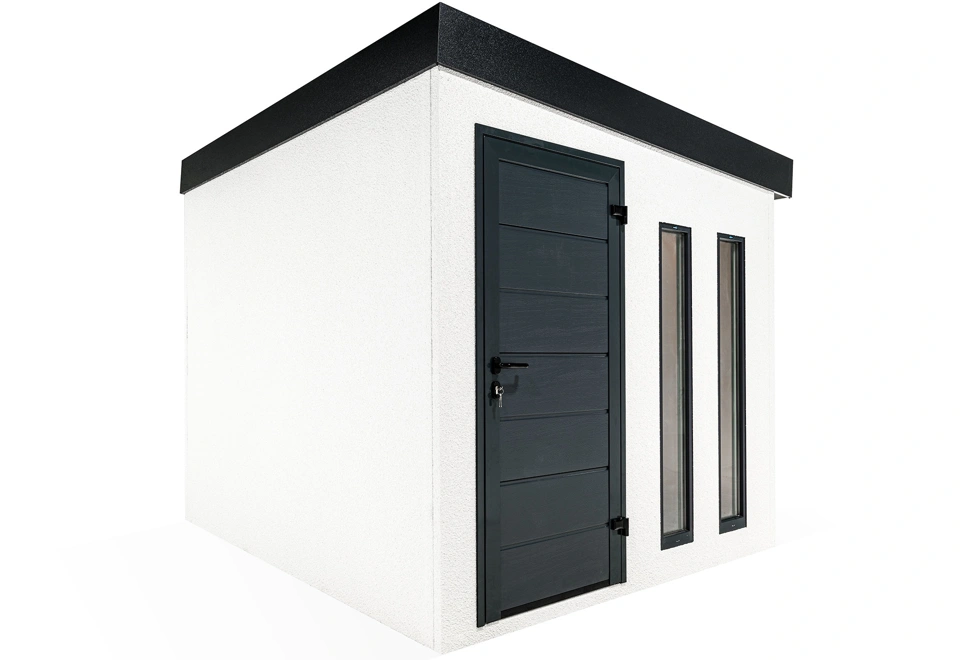 GARDEON® Záhradný domček s dverami Hörmann a dvomi svetlíkmi