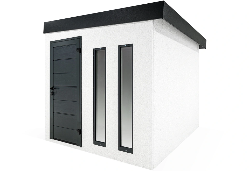 GARDEON® Záhradný domček s dverami Hörmann a dvomi svetlíkmi