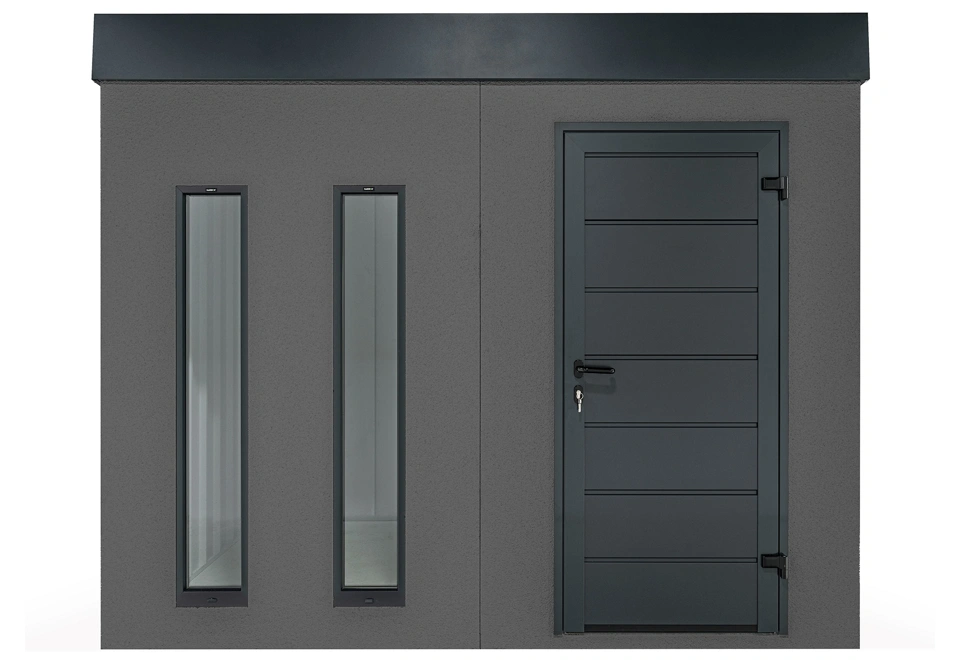 GARDEON® Záhradný domček s dverami Hörmann a dvomi svetlíkmi