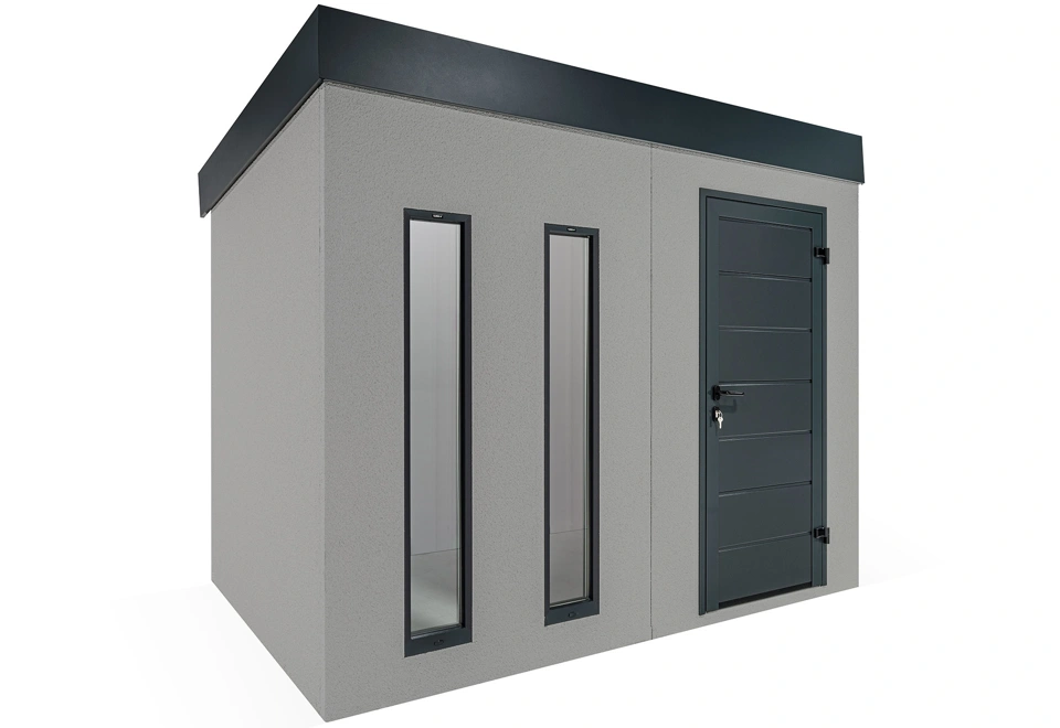 GARDEON® Záhradný domček s dverami Hörmann a dvomi svetlíkmi