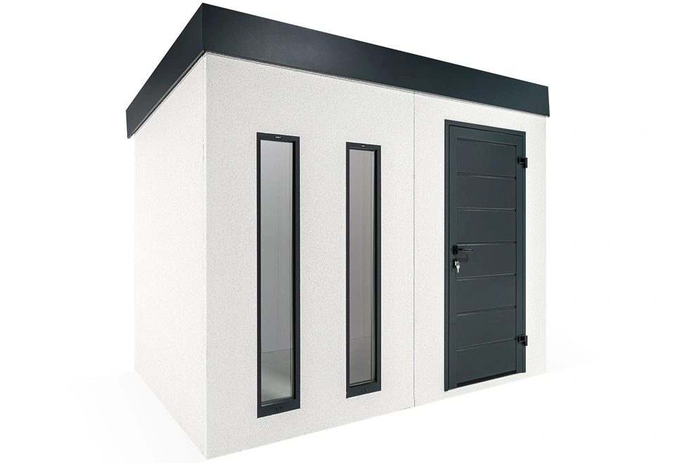 GARDEON® Záhradný domček s dverami Hörmann a dvomi svetlíkmi