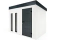GARDEON® Záhradný domček s dverami Hörmann a dvomi svetlíkmi