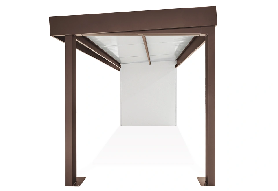 GARDEON® Záhradný domček s dverami Hörmann a ľavým prístreškom