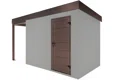 GARDEON® Záhradný domček s dverami Hörmann a ľavým prístreškom