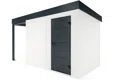 GARDEON® Záhradný domček s dverami Hörmann a ľavým prístreškom