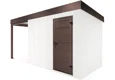 GARDEON® Záhradný domček s dverami Hörmann a ľavým prístreškom