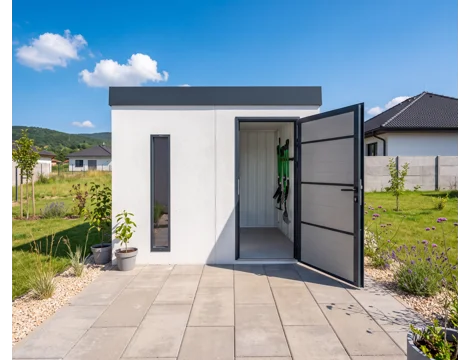 GARDEON® Záhradný domček s dverami Hörmann a svetlíkom
