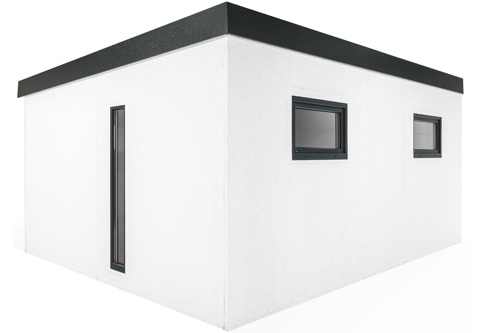 GARDEON® Záhradný domček s dverami Hörmann, dvomi oknami a svetlíkom