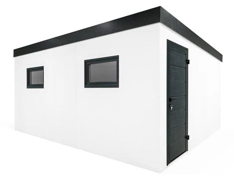 GARDEON® Záhradný domček s dverami Hörmann, dvomi oknami a svetlíkom