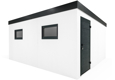 GARDEON® Záhradný domček s dverami Hörmann, dvomi oknami a svetlíkom