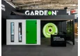 GARDEON® Záhradný domček s dverami Hörmann, oknom, svetlíkom a prístreškom