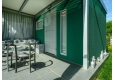 GARDEON® Záhradný domček s dverami Hörmann, oknom, svetlíkom a prístreškom vpredu