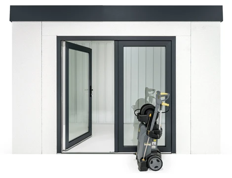 GARDEON® Záhradný domček s dvojitými presklenými dverami