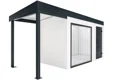 GARDEON® Záhradný domček s panoramatickým oknom a ľavým prístreškom