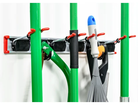 Závesný systém na náradie (4 držiaky a 2 háčiky)